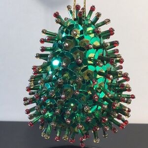VTG. Handcrafted Bead Sequin Christmas Ornament